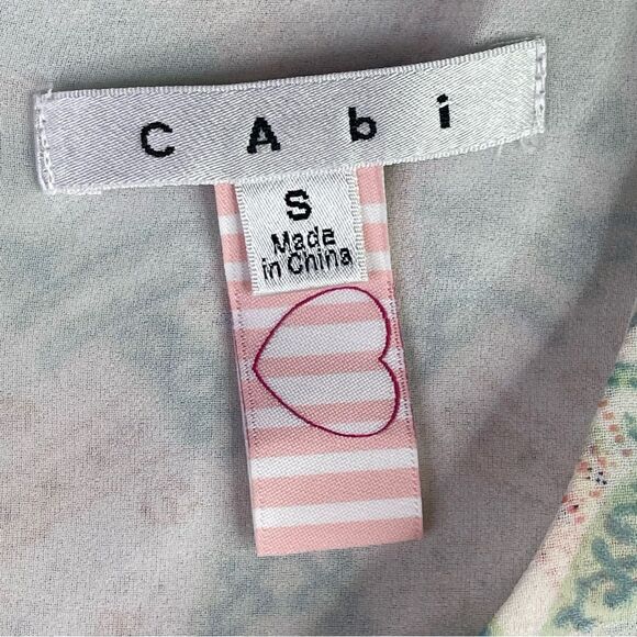 Cabi Sleeveless Top Women's Small Multicolor Mosaic Print Lightweight Lined - Picture 8 of 13